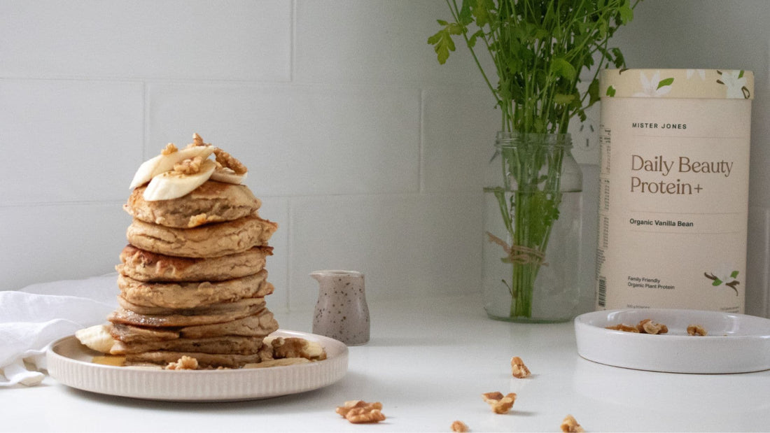 Banana Bread Protein Pancakes