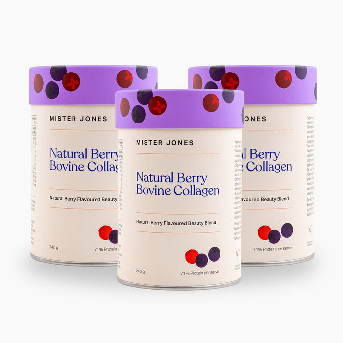 Bovine Collagen Natural Berry | 3 Pack