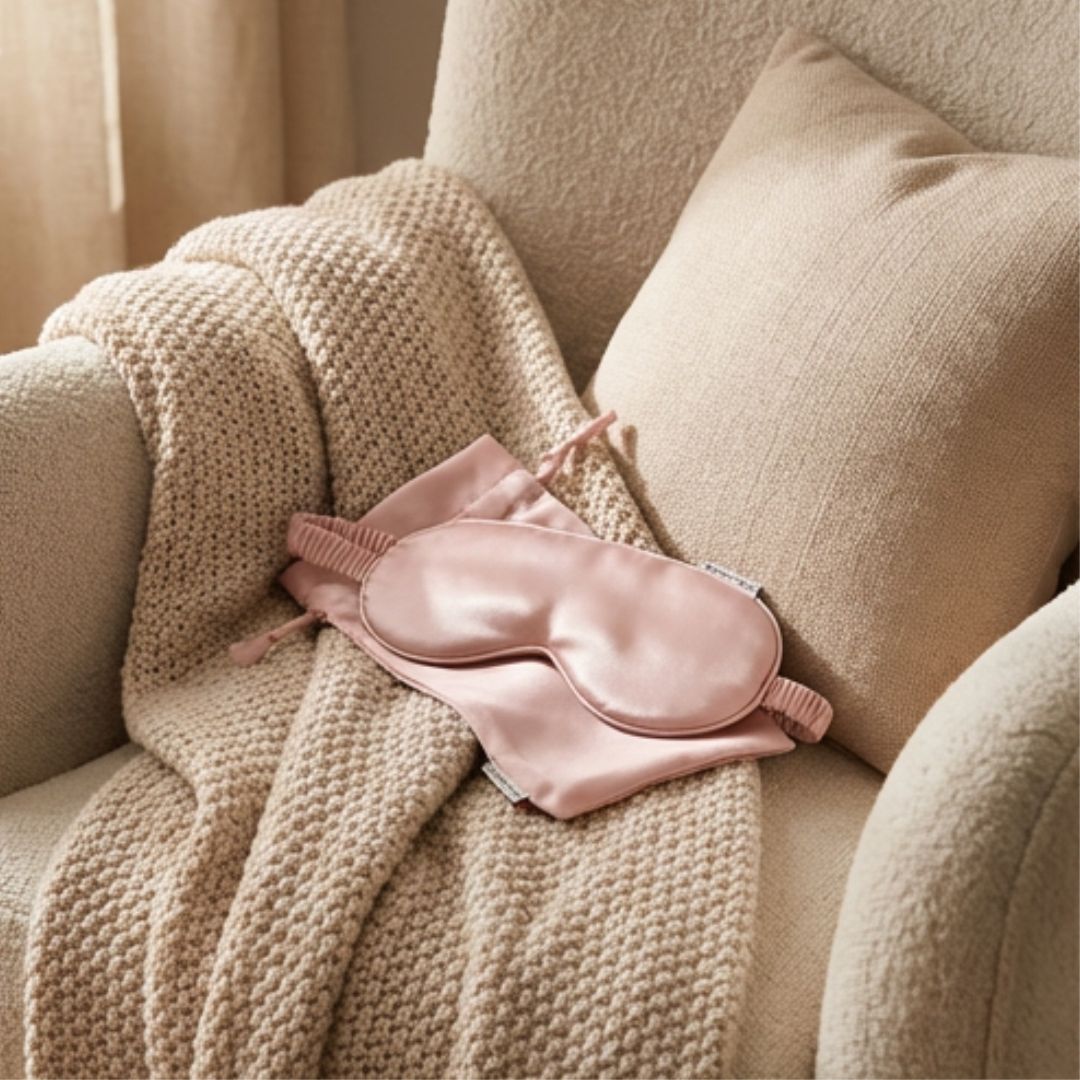 Hyaluronic Acid Infused Silk Eye Mask